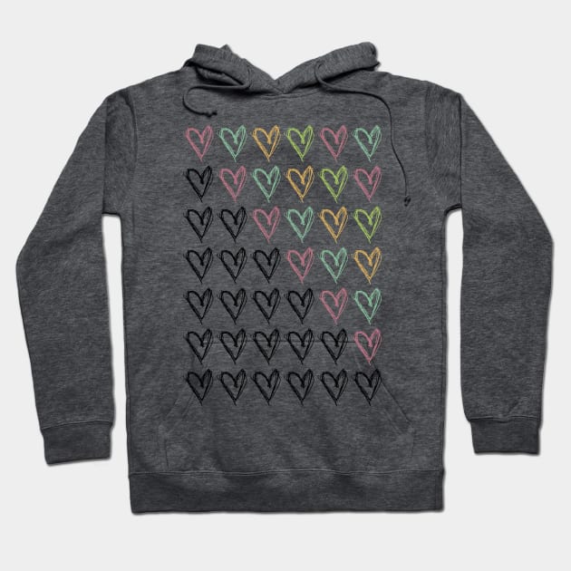 Hearts Hoodie by William Henry Design